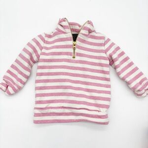 Duffield Lane Toddler Striped Quarter Zip Sweatshirt